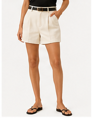 Ivory Tailored Shorts